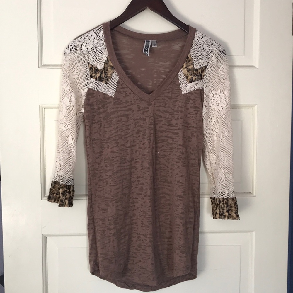 BKE lace quarter sleeve